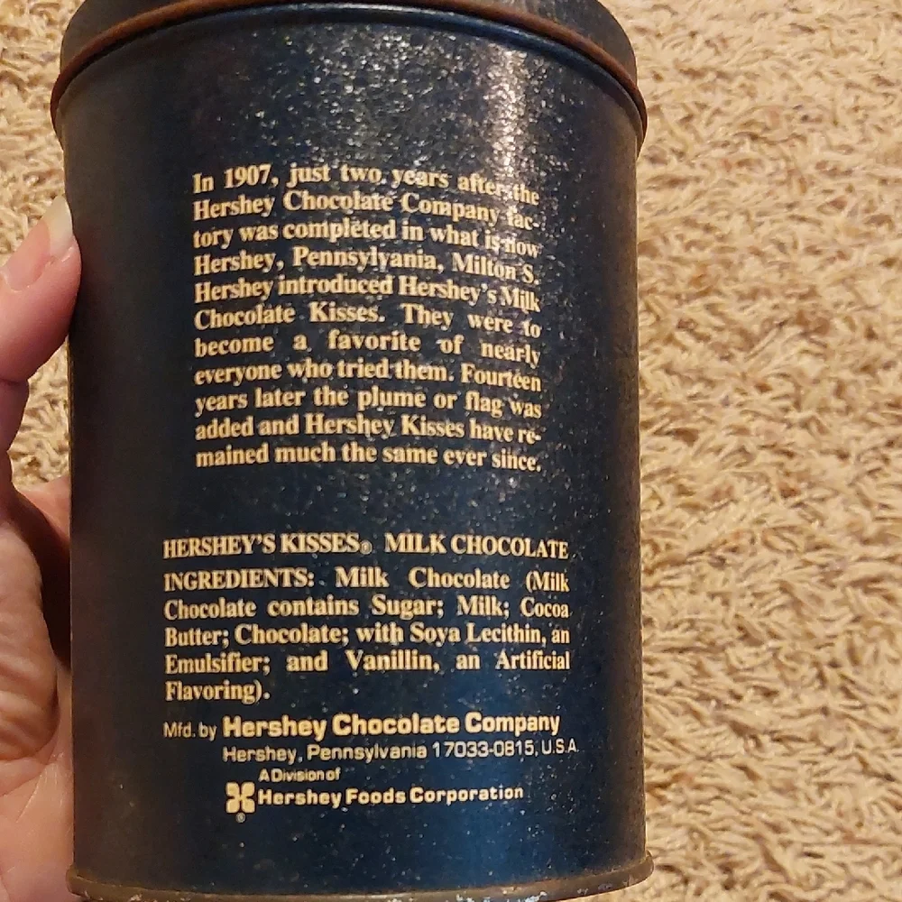 Vintage Storage Tin - Blue and Green